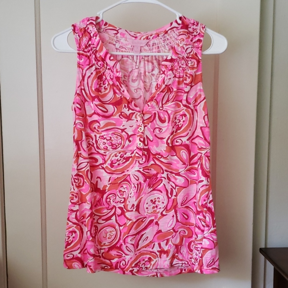 Lilly Pulitzer Mango Tango Essie top